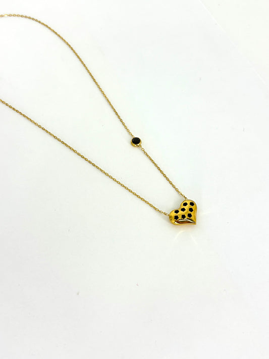 Collana cuore stelle