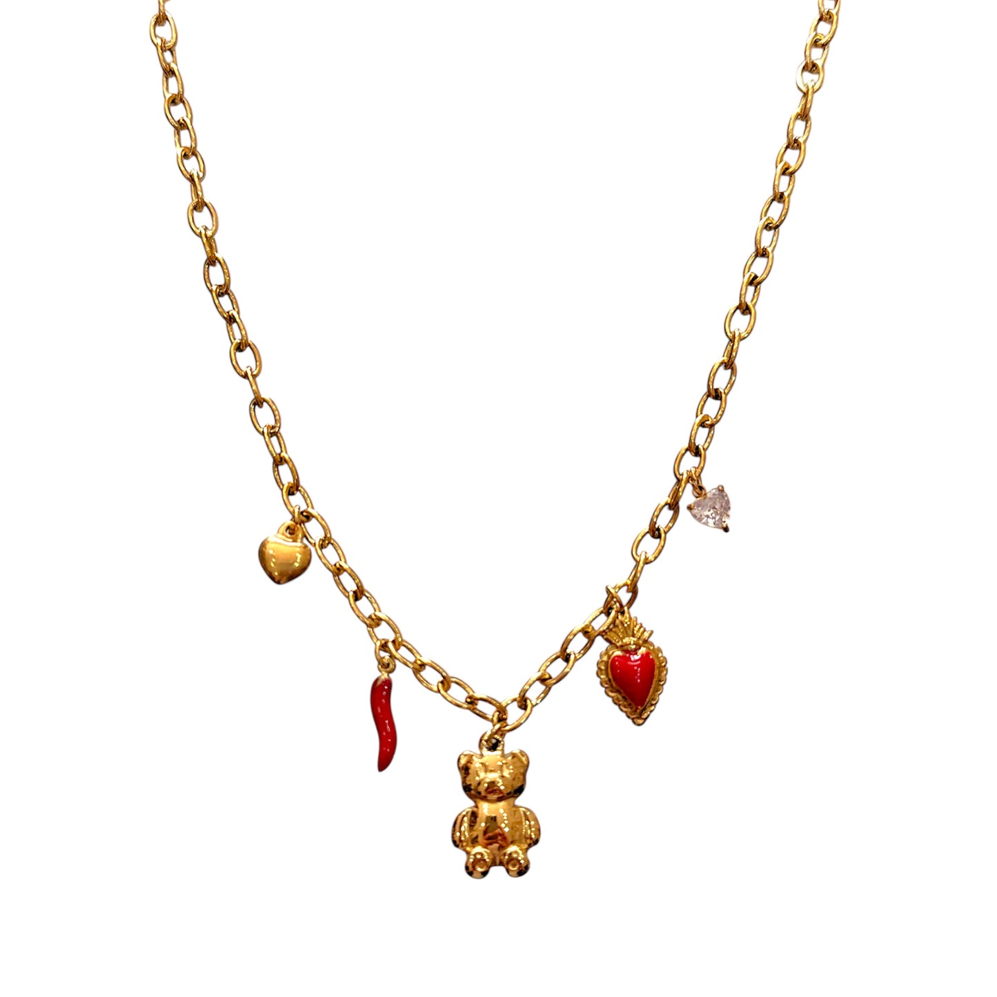 Collana Teddy charms