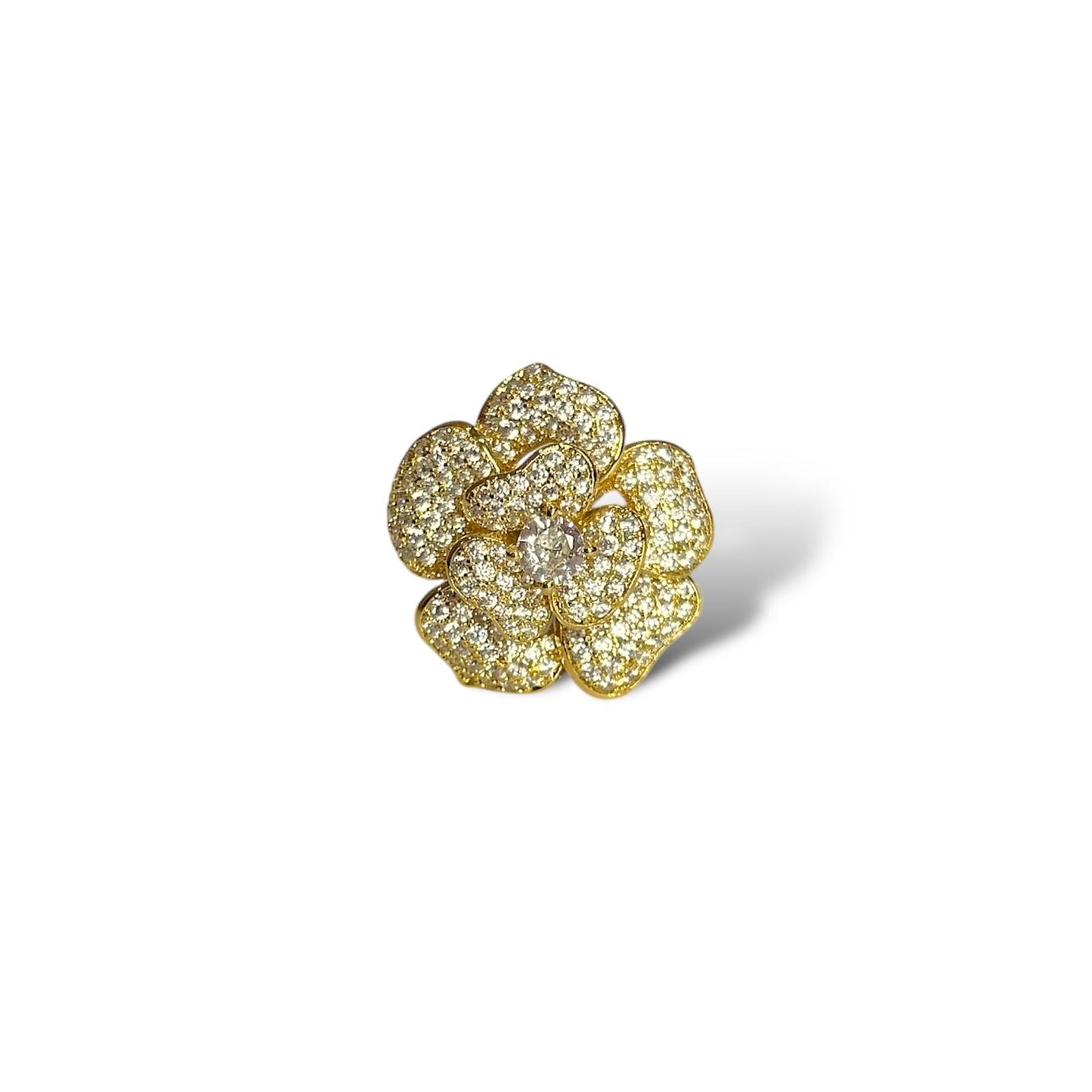 Anello Rosa scintillante big