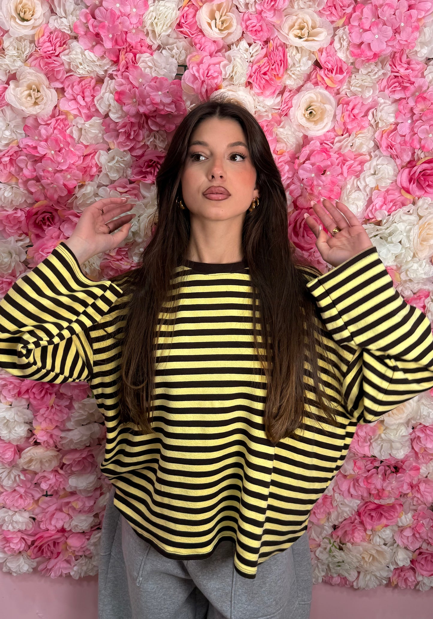 maglia a righe colorate