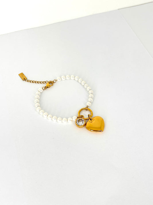 Bracciale Perle Heart