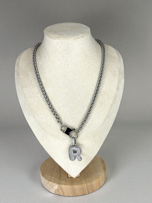 Collana Initial Glow Silver