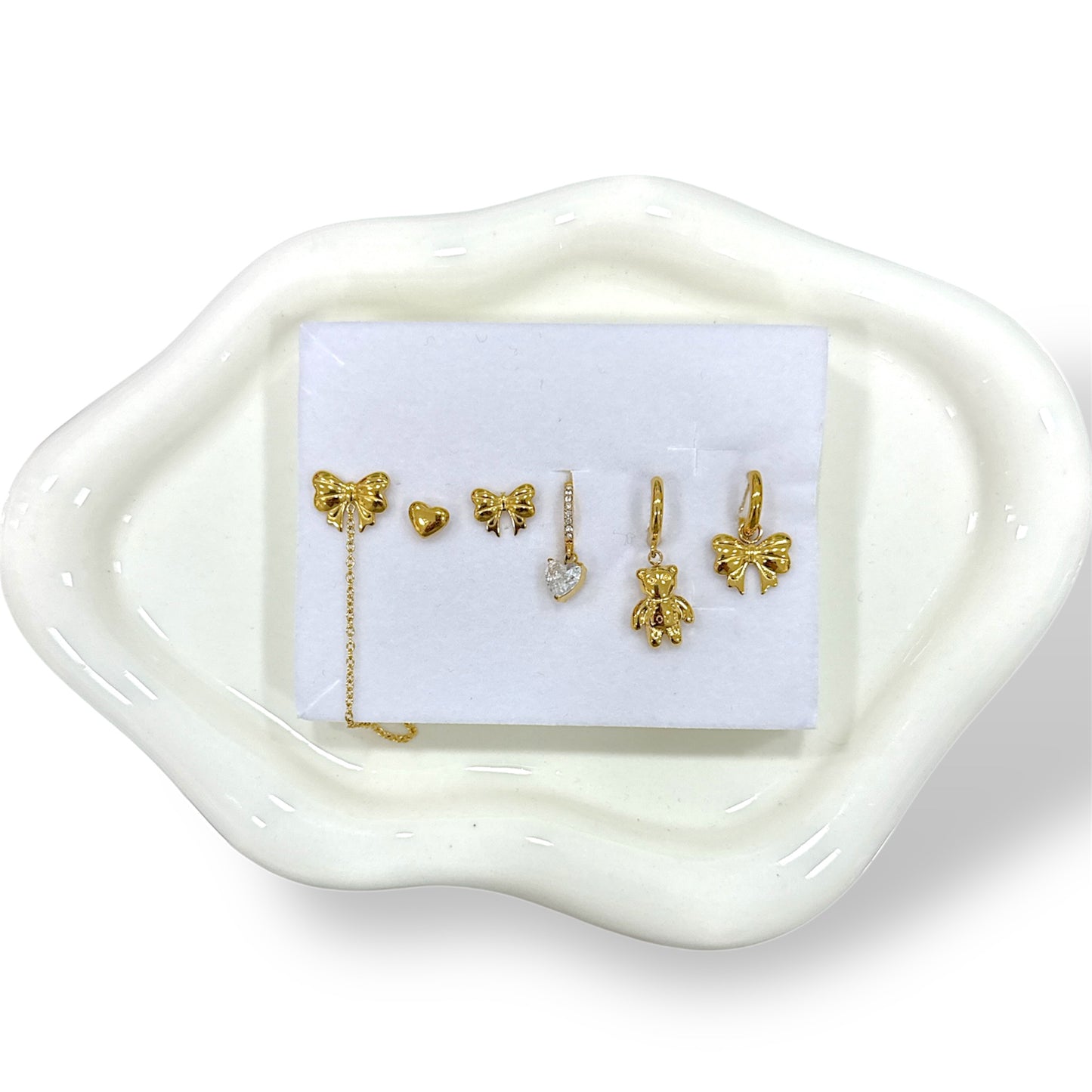 set orecchini fiocchetti