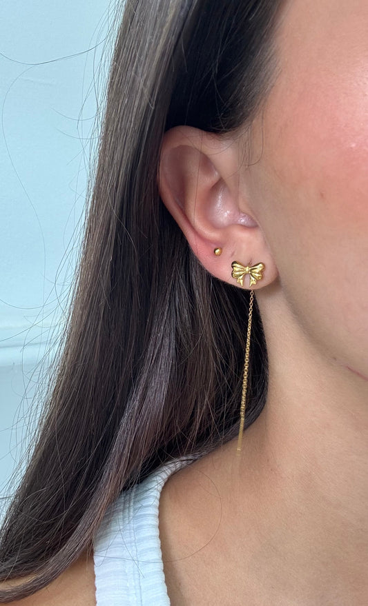 Orecchini saliscendi Fiocchetto 🎀