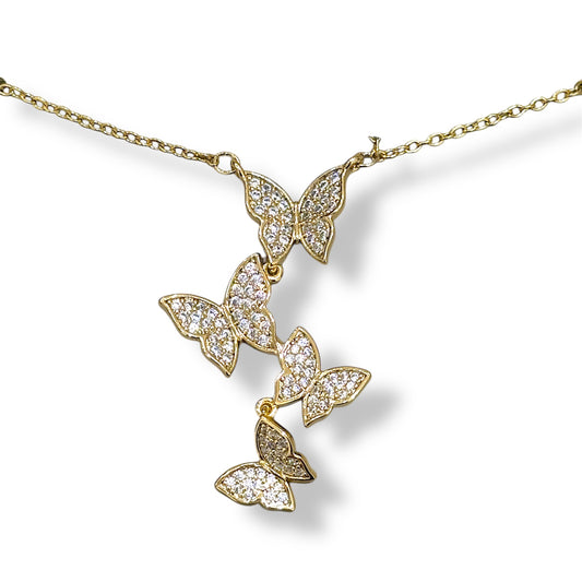 Collana Four Butterfly