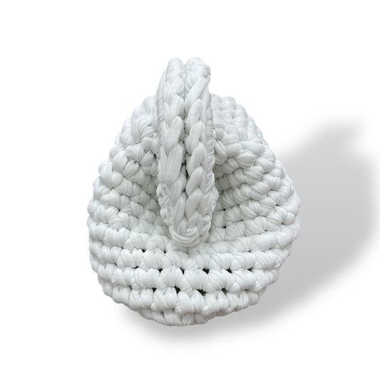 Hand Made bag uncinetto bianca