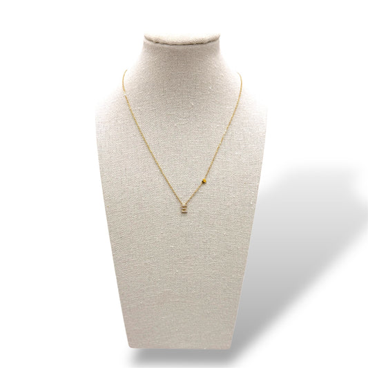 collana letterina con cuoricino