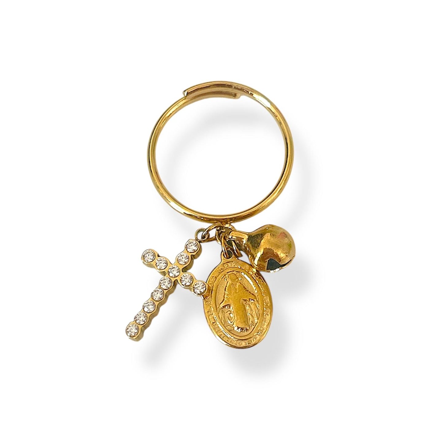 Anello croce sonagli