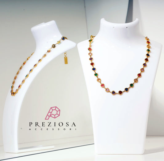 COLLANA MILLECUORI ARCOBALENO