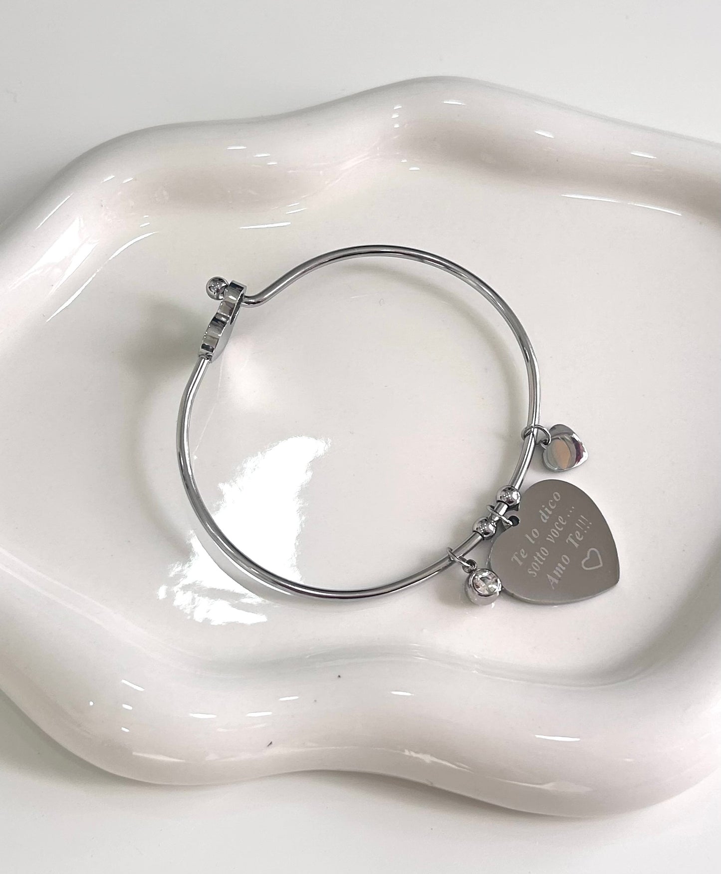 Bracciale Cuore con scritta