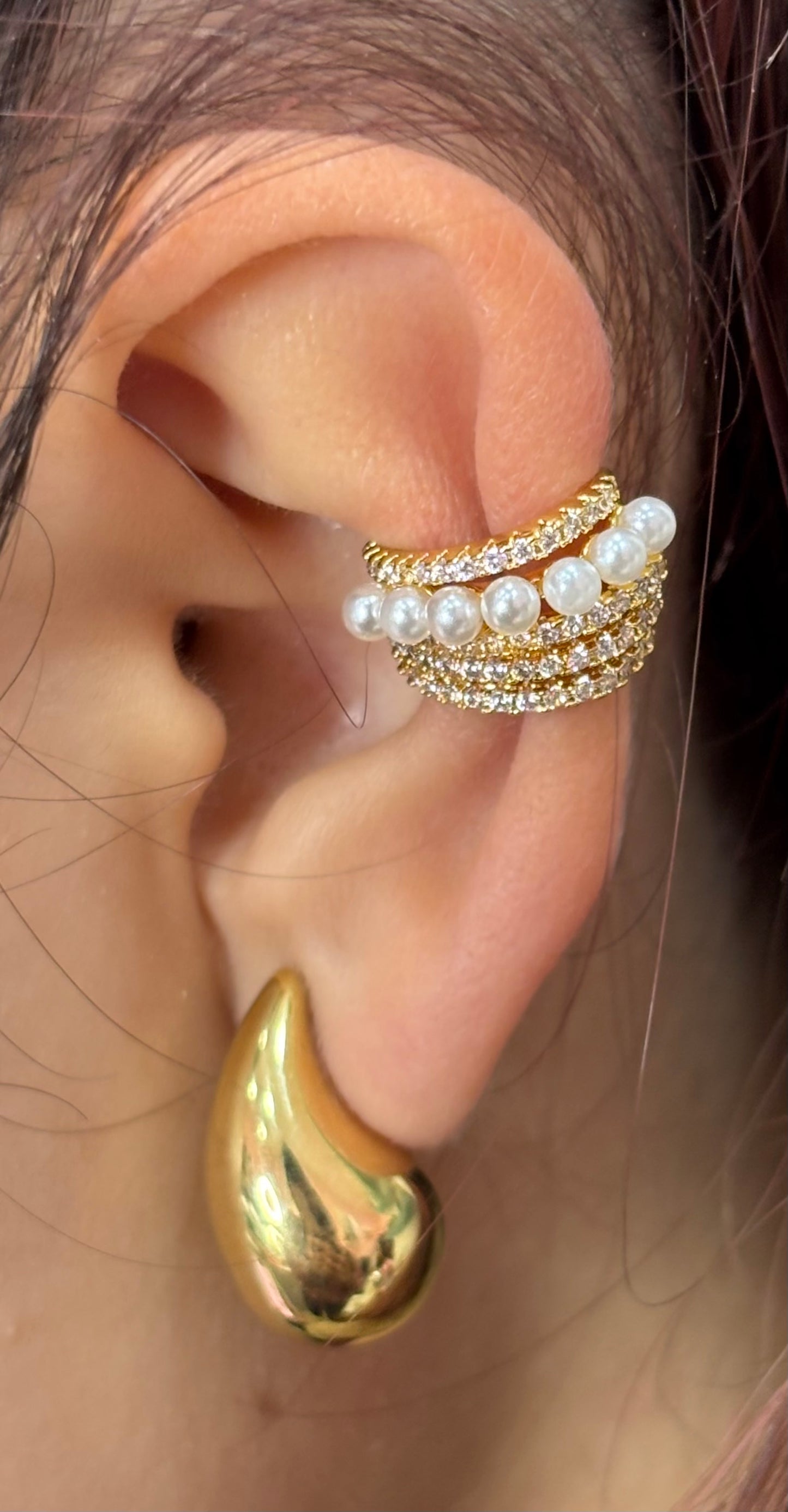 Ear cuf Pearl Lux