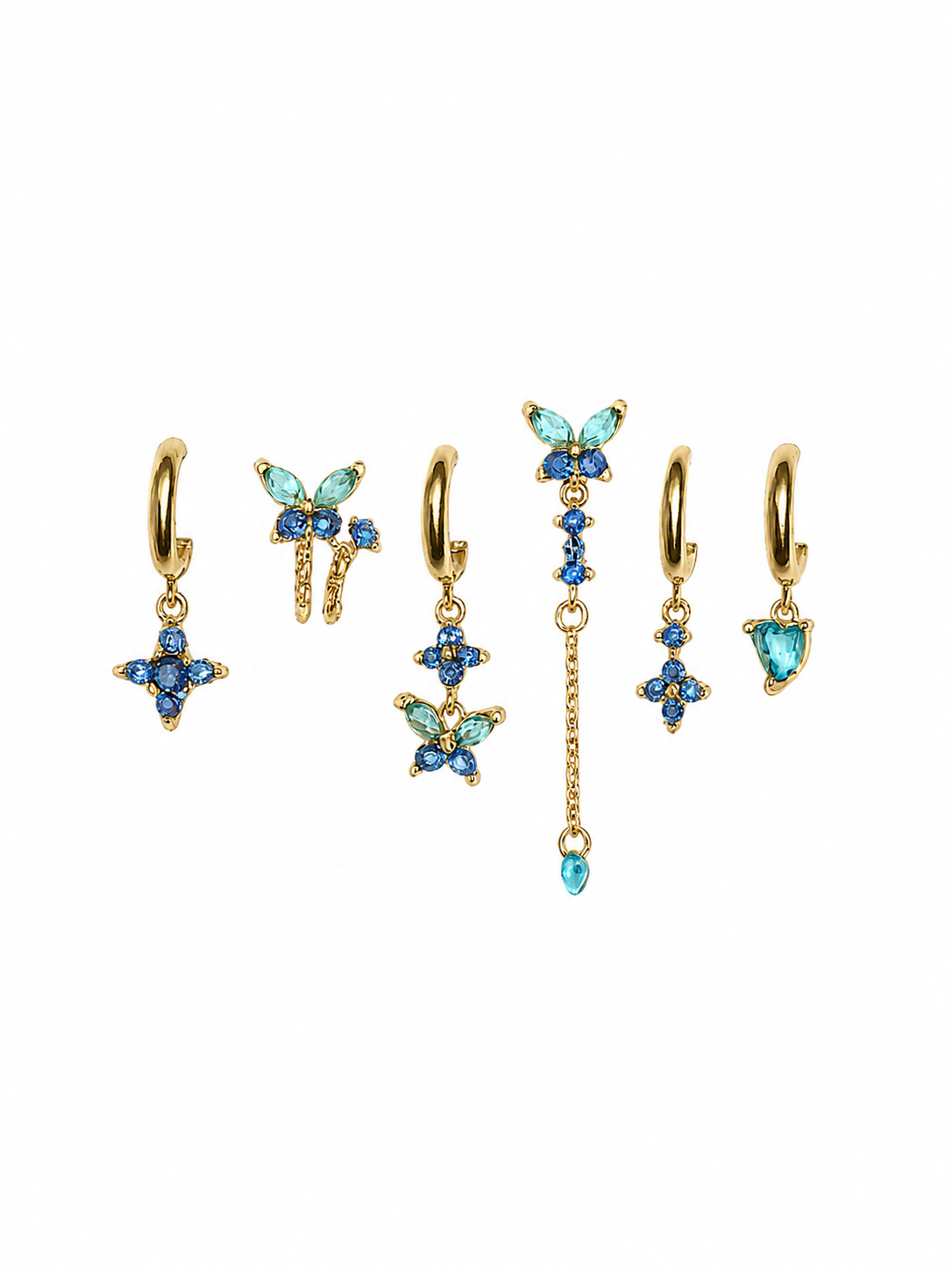 set di orecchini Shine Butterfly