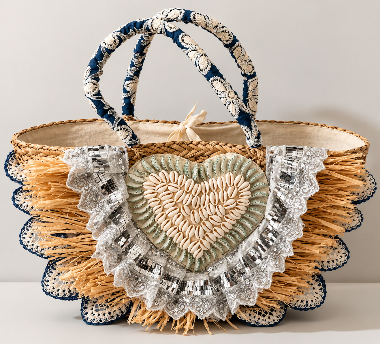Borsa mare Cuore di Conchiglie
