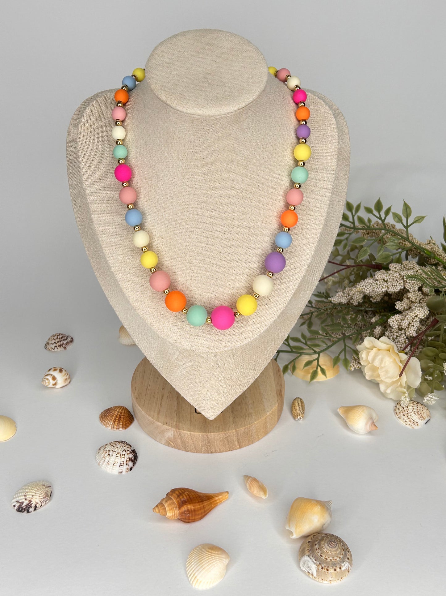 Collana Perle multicolor