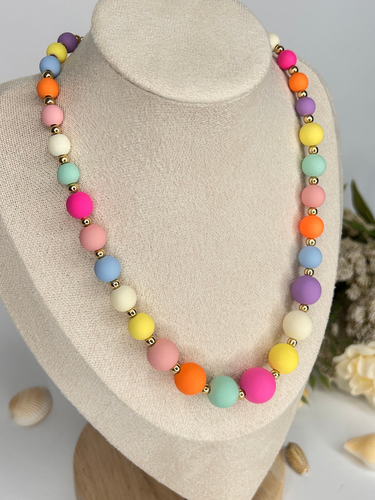 Collana Perle multicolor