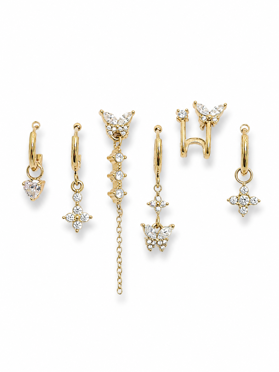 set di orecchini Butterfly Luxury