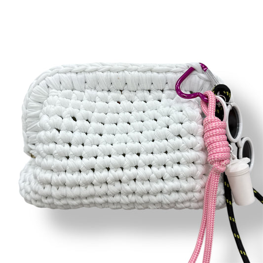 Hand Made bag uncinetto bianca