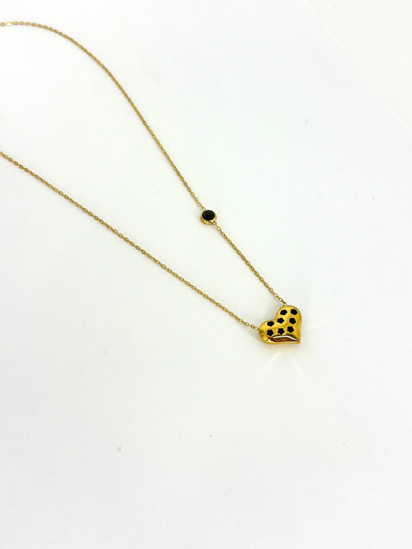Collana cuore stelle
