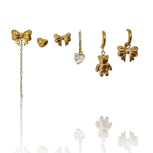 set orecchini fiocchetti