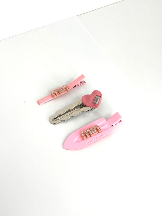 Set mollettine rosa Miu