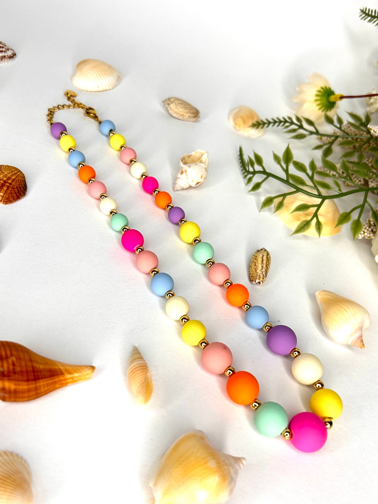 Collana Perle multicolor