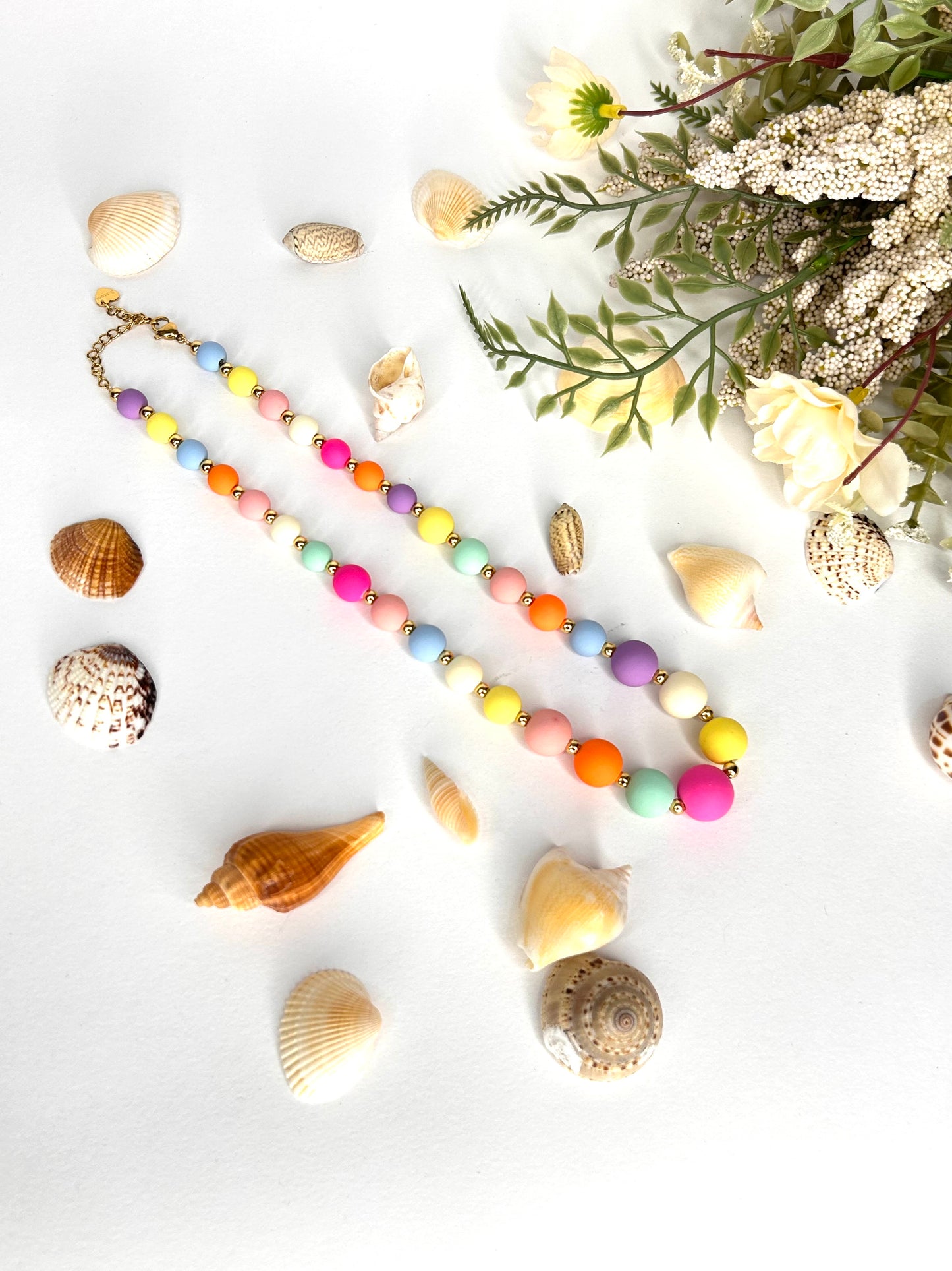 Collana Perle multicolor