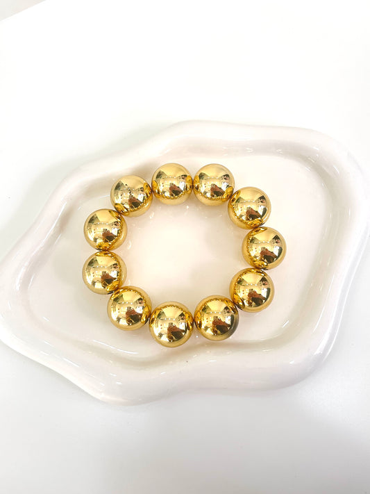 Bracciale perle oro