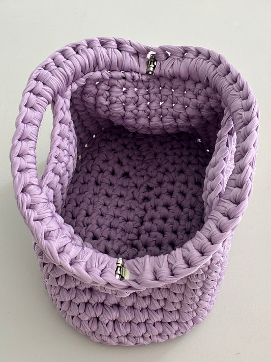 Clutch Mezzaluna lilla