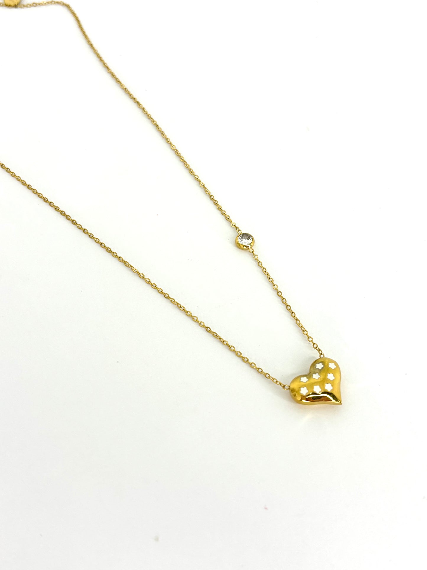 Collana cuore stelle