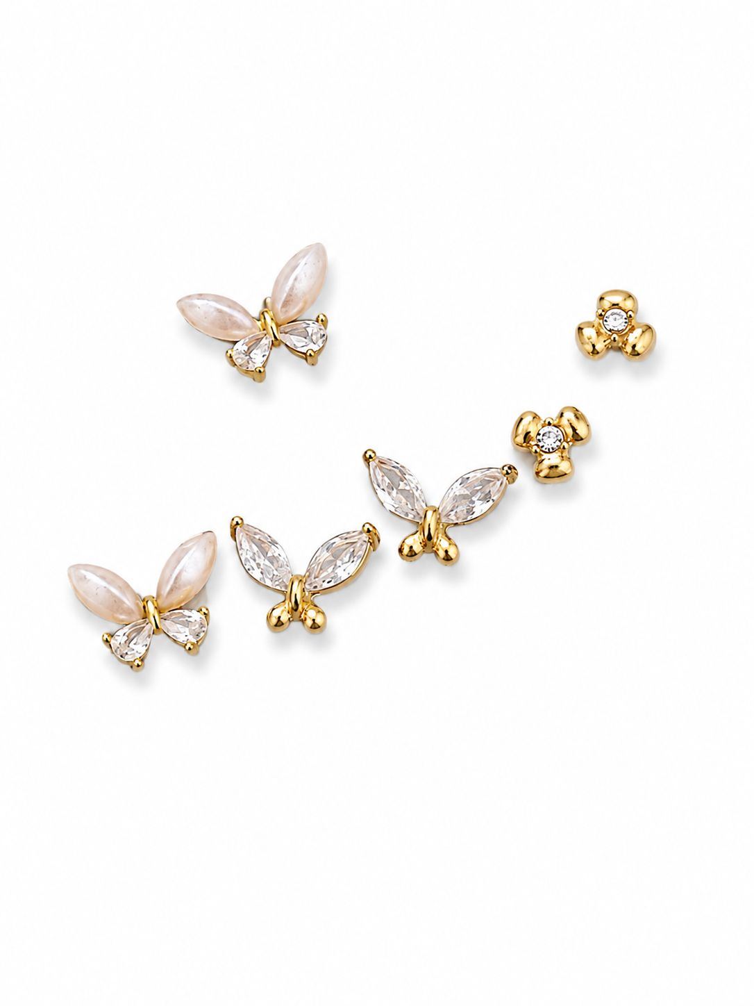 set di orecchini Butterfly Pearl