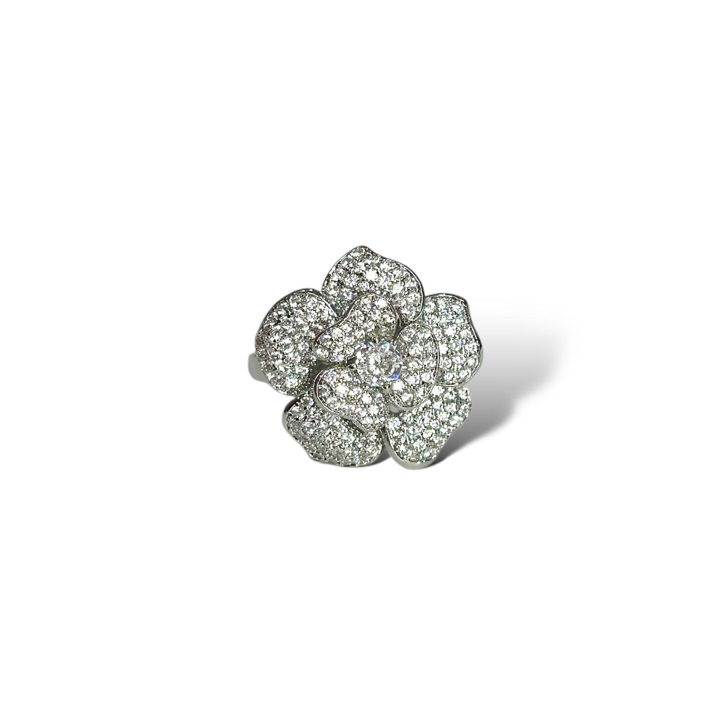 Anello Rosa scintillante big