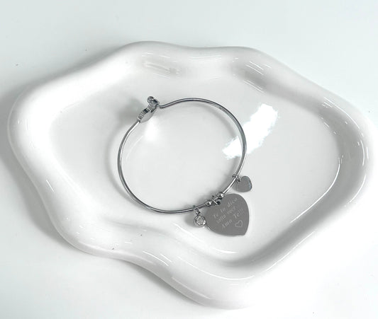 Bracciale Cuore con scritta