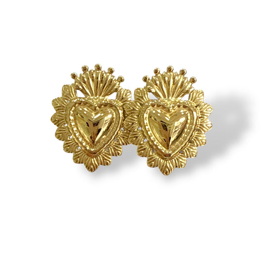 Orecchini” cuore sacro Big”