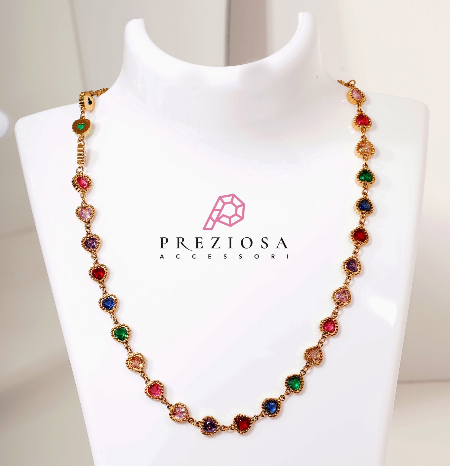 COLLANA MILLECUORI ARCOBALENO