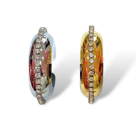 Ear cuf bubble con strass