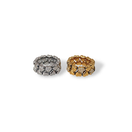 anello millecuori con elastico
