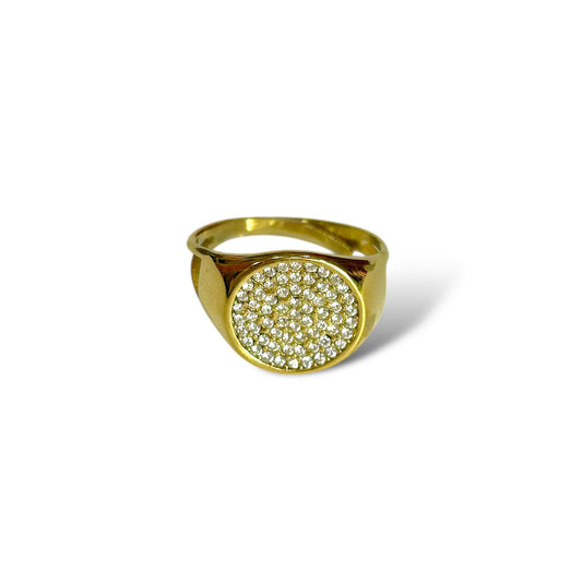 Anello circle strass