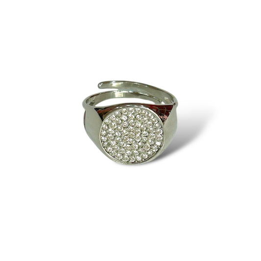Anello circle strass
