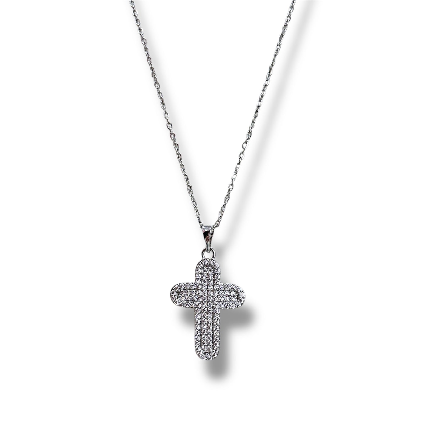 Collana croce tonda
